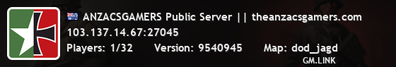 ANZACSGAMERS Public Server || theanzacsgamers.com