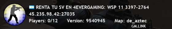 RENTA TU SV EN 4EVERGAMING: WSP 11 3397-2764