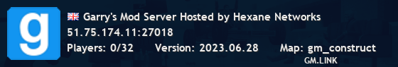 Garry's Mod Server Hosted by Hexane Networks