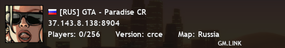 [RUS] GTA - Paradise CR