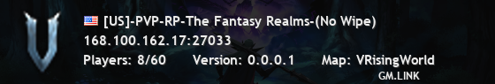 [US]-PVP-RP-The Fantasy Realms-(No Wipe)