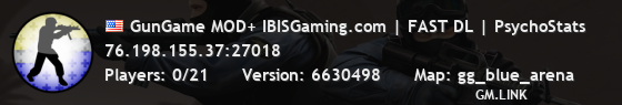 GunGame MOD+ IBISGaming.com | FAST DL | PsychoStats