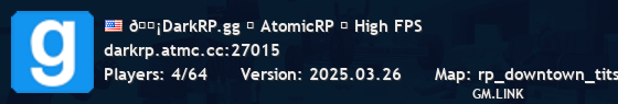 🟡DarkRP.gg ┇ AtomicRP ┇ High FPS