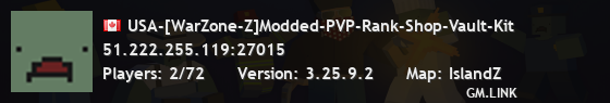 USA-[WarZone-Z]Modded-PVP-Rank-Shop-Vault-Kit