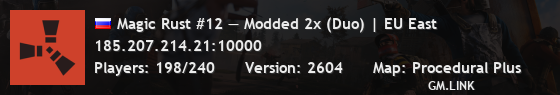Magic Rust #12 — Modded 2x (Duo) | EU East