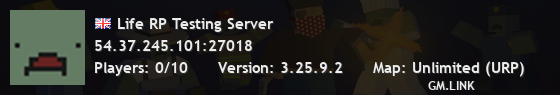 Life RP Testing Server