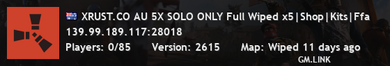 XRUST.CO AU 5X SOLO ONLY Full Wiped x5|Shop|Kits|Ffa