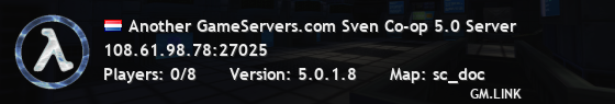 Another GameServers.com Sven Co-op 5.0 Server