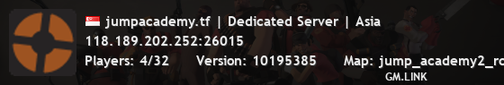 jumpacademy.tf | Dedicated Server | Asia