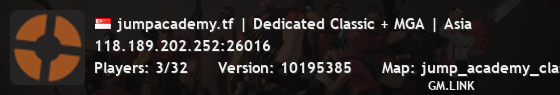 jumpacademy.tf | Dedicated Classic + MGA | Asia