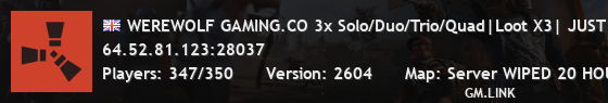 WEREWOLF GAMING.CO 3x Solo/Duo/Trio/Quad|Loot X3| JUST WIPED