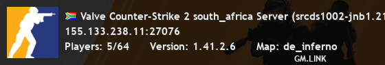 Valve Counter-Strike 2 south_africa Server (srcds1002-jnb1.213.