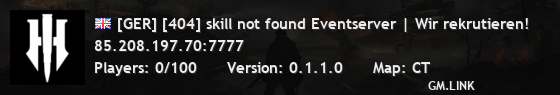 [GER] [404] skill not found Eventserver | Wir rekrutieren!