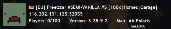 [EU] Freezzer #SEMI-VANILLA #5 [100x|Homes|Garage]
