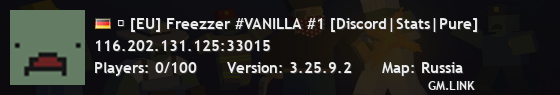  [EU] Freezzer #VANILLA #1 [Discord|Stats|Pure]