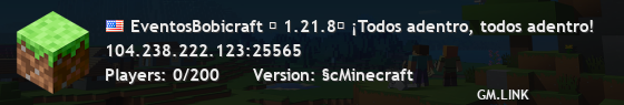EventosBobicraft ★ 1.21.8★ ¡Todos adentro, todos adentro!