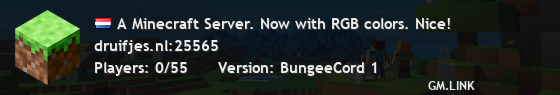 A Minecraft Server. Now with RGB colors. Nice!