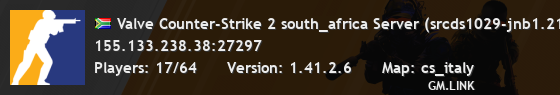Valve Counter-Strike 2 south_africa Server (srcds1029-jnb1.213.