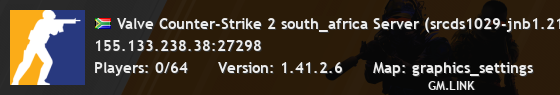 Valve Counter-Strike 2 south_africa Server (srcds1029-jnb1.213.