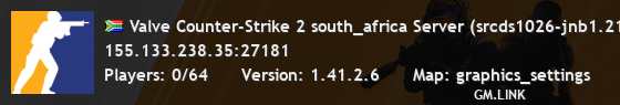 Valve Counter-Strike 2 south_africa Server (srcds1026-jnb1.213.