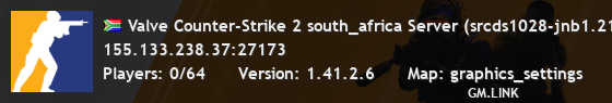 Valve Counter-Strike 2 south_africa Server (srcds1028-jnb1.213.