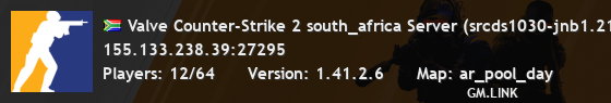 Valve Counter-Strike 2 south_africa Server (srcds1030-jnb1.213.