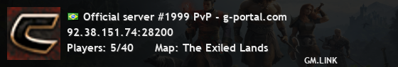 Official server #1999 PvP - g-portal.com