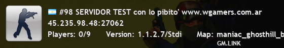 #98 SERVIDOR TEST con lo pibito' www.wgamers.com.ar