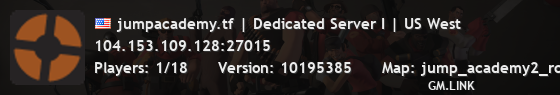 jumpacademy.tf | Dedicated Server I | US West
