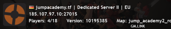 jumpacademy.tf | Dedicated Server II | EU