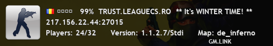 ████   99%  TRUST.LEAGUECS.RO  ** It's WINTER TIME! **