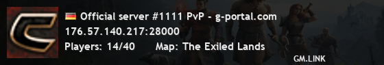 Official server #1111 PvP - g-portal.com