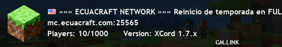 ««« ECUACRAFT NETWORK »»» Reinicio de temporada en FULLPVP, entra YA!