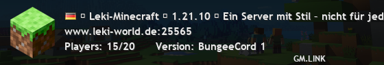 ♛ Leki-Minecraft ★ 1.21.10 ★ Ein Server mit Stil – nicht für jeden gedacht.