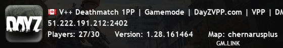 V++ Deathmatch 1PP | Gamemode | DayZVPP.com | VPP | DM