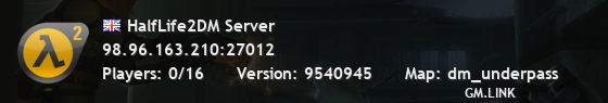 HalfLife2DM Server