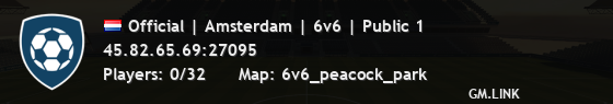 Official | Amsterdam | 6v6 | Public 1