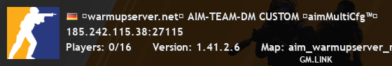 ★warmupserver.net★ AIM-TEAM-DM CUSTOM ★aimMultiCfg™★