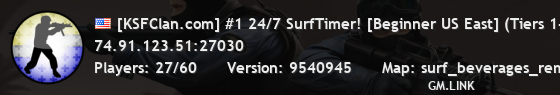 [KSFClan.com] #1 24/7 SurfTimer! [Beginner US East] (Tiers 1-2)