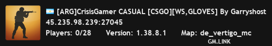[ARG]CrisisGamer CASUAL [CSGO][WS,GLOVES] By Garryshost