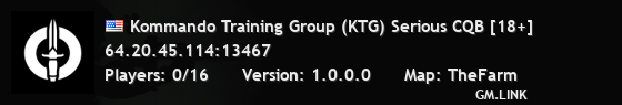 Kommando Training Group (KTG) Serious CQB [18+]
