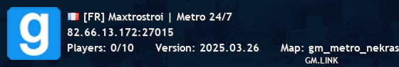[FR] Maxtrostroi | Metro 24/7