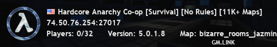 Hardcore Anarchy Co-op [Survival] [No Rules] [11K+ Maps]