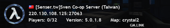 [Senser.tw]Sven Co-op Server (Taiwan)