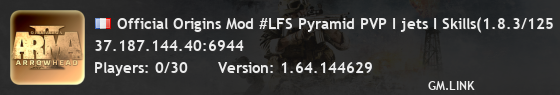 Official Origins Mod #LFS Pyramid PVP I jets I Skills(1.8.3/125