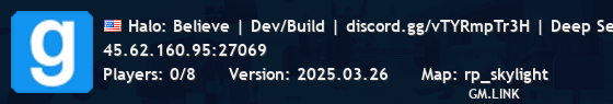Halo: Believe | Dev/Build | discord.gg/vTYRmpTr3H | Deep Sea Cr