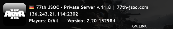 77th JSOC - Private Server v.11.8 | 77th-jsoc.com