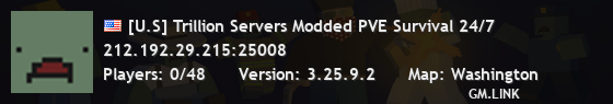 [U.S] Trillion Servers Modded PVE Survival 24/7