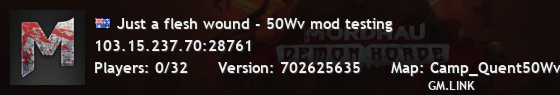 Just a flesh wound - 50Wv mod testing