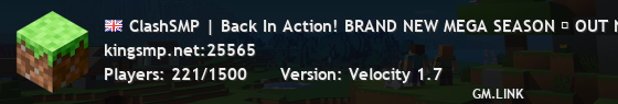 ClashSMP | Back In Action! BRAND NEW MEGA SEASON → OUT NOW!!
